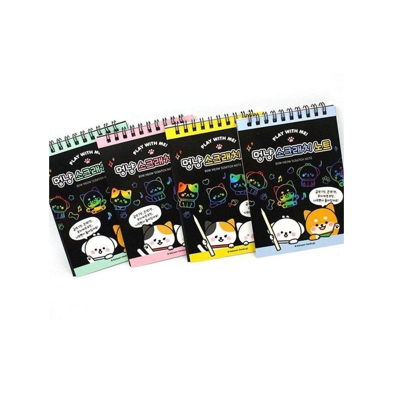 Rainbow Picture Scratch Notebook Silver Rainbow Drawing Play Toddler Scratch