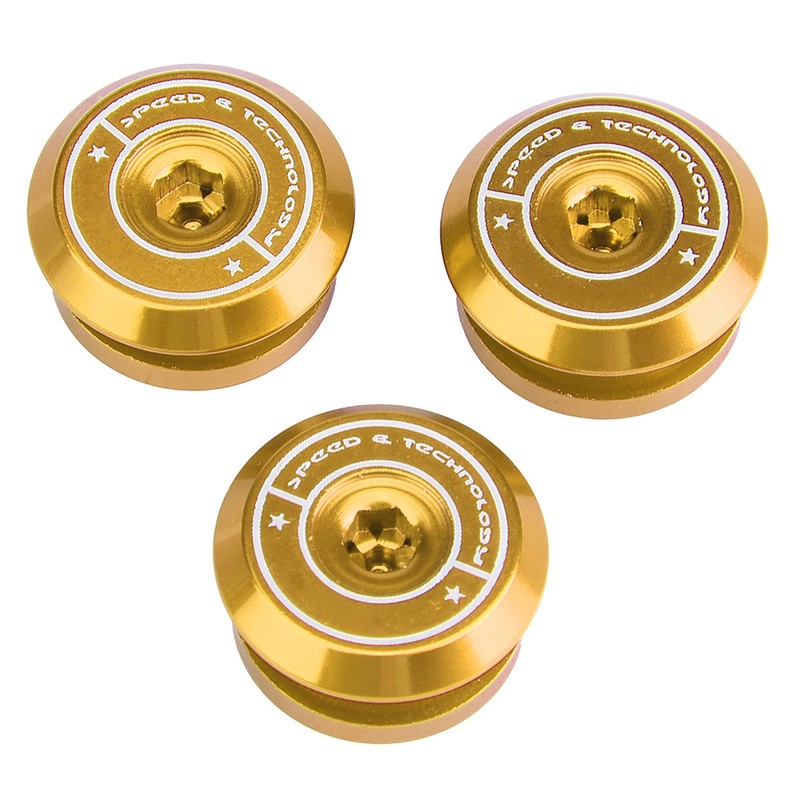 3 Pcs Motorcycle Air Cleaner Bolt Decorative Cover for Yamaha