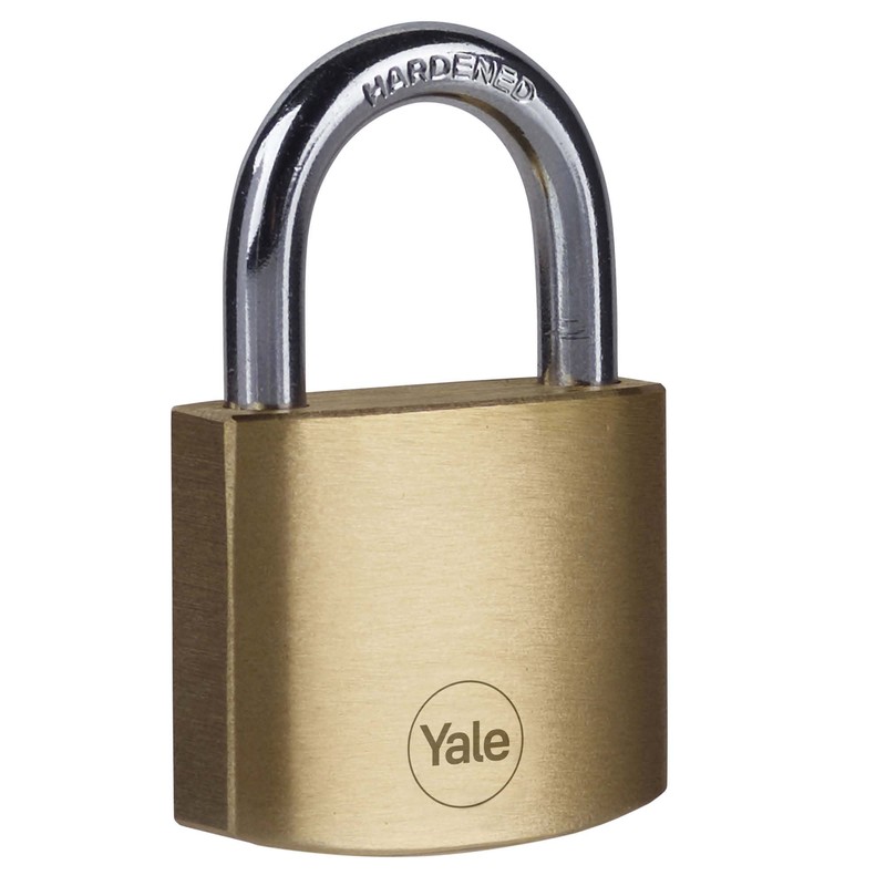 Yale Keyed Padlock, Brass, 60 mm