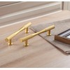 CILEYTION 10 Pack Gold Matte Gold Cabinet Handles, 96mm x