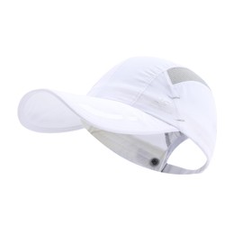 Gvatasz Quick Drying Baseball Cap Sun Hats Mesh Lightweight UV Protection Adjustable UPF 50+ Running Hats Umpire Cap,White