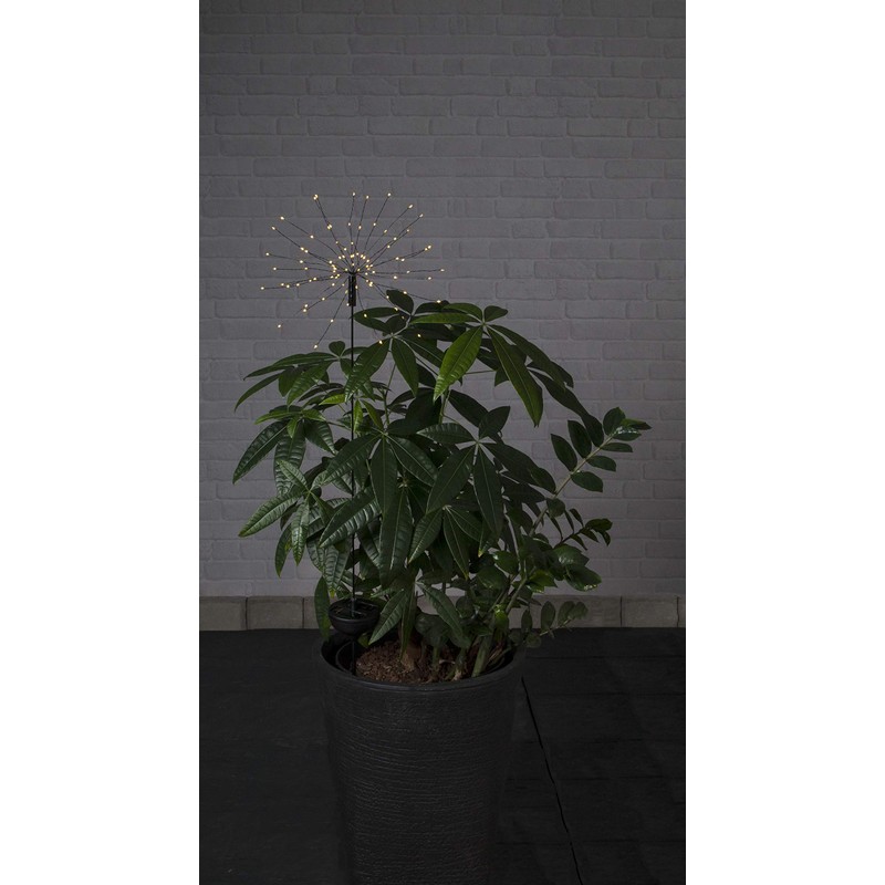Star Firework Solar Pole Black 100 x 26 cm