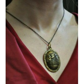 Handmade Games of Thrones Cersei Lannister Necklace Pendant Vintage Lion Head
