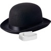 NJ Novelty - Black Derby Hat, 5" Tall Felt Bowler