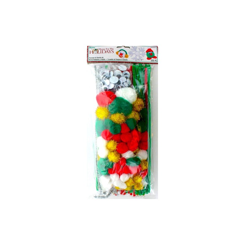 Darice, 300 Piece, Jumbo Craft Pack, Christmas Theme, Assorted