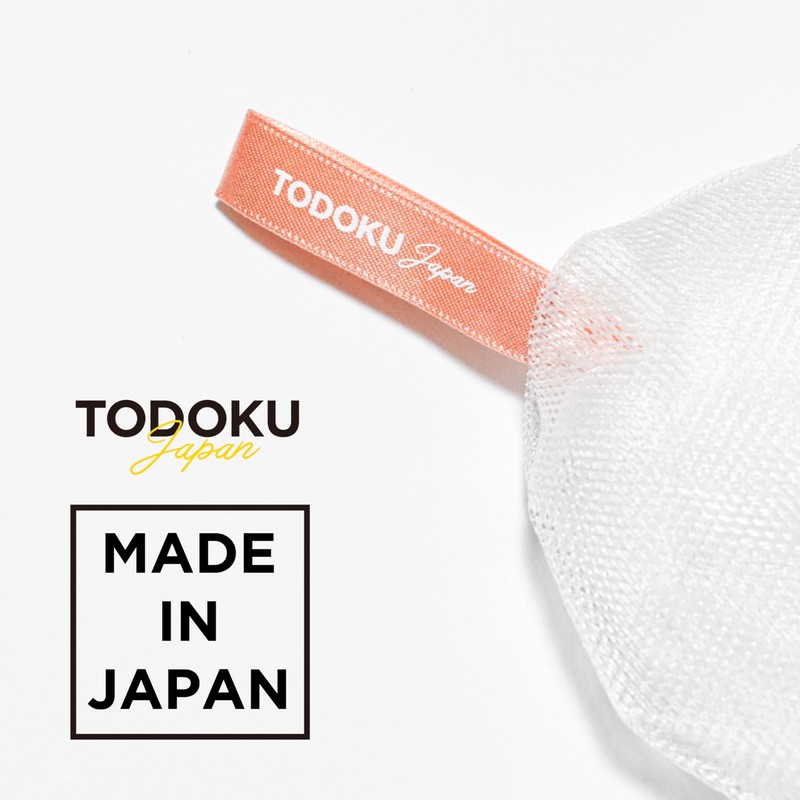 TODOKU JAPAN Rich Bubble Face Wash Soap Net, 4 Layer