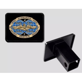 DEEP FAST SILENT DEADLY DFSD SUBMARINE NAVY TRAILER HITCH COVER MADE IN USA
