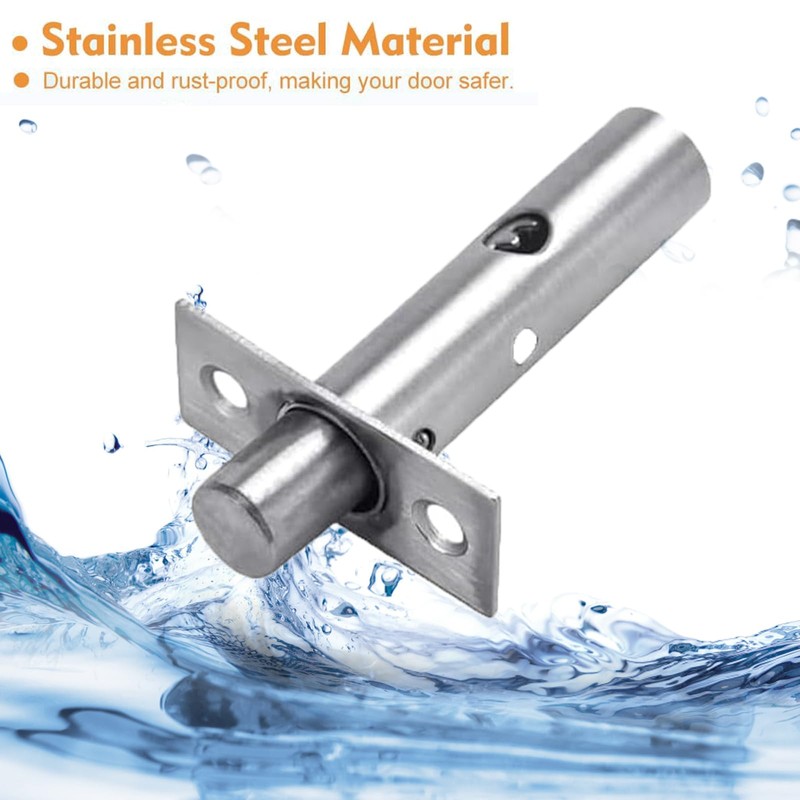 2 Pack Mortice Door Bolt with 2 Star Key, Internal