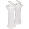 Tupperware Classic Sheer Tall Hourglass Salt and Pepper Shakers Set