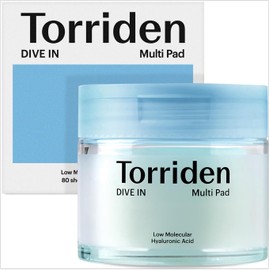 Torriden DIVE IN Multi Pad 80pcs | Serum-Infused Cooling & Hydrating Facial Pads with Hyaluronic Acid, Panthenol & Allantoin | Soothing Skincare for Spot Treatment & Daily Moisture Boost