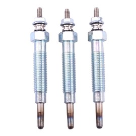 YLQASOON 3 Pcs Glow Plugs E6303-65511 E6301-65512 Compatible with Kioti CK25 CK2510 CK2610 CK2620 CK27 CK30 CK35 DK35 DK40 DK45 DK50 DK551 DS3510 DS4510 LK2554 LK2610 LK30 Mahindra 3510