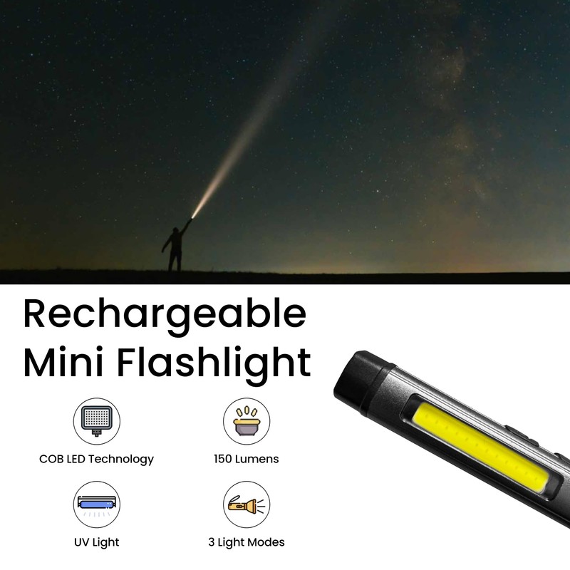 Power By GoGreen Lumi Mini Flashlight - 3 Modes -