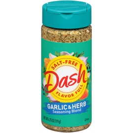 Dash Dash Salt-Free Seasoning Blend, Garlic & Herb, 6.75 Ounce