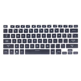 Keyboard Skin Compatible for 2022 ASUS Rog Zephyrus G14 GA402 GA402R, TUF Dash 15 TUF516PE & TUF Dash F15 FX516PM FX516PR, Zephyrus M16, ROG Zephyrus G15 GA503, ROG Flow X13 GV301HQ Series (Black)