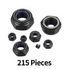 215 Pcs Nylock Nuts, Self Locking Nuts, Nylon Insert Lock