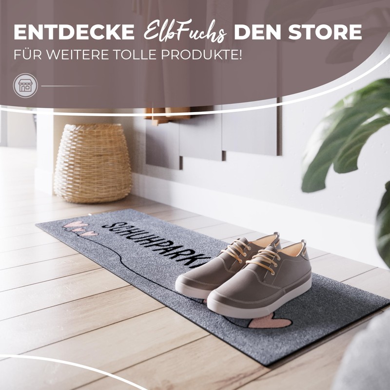 ElbFuchs® Schuhparkplatz Doormat 100 x 35 cm Ideal Shoe Mat