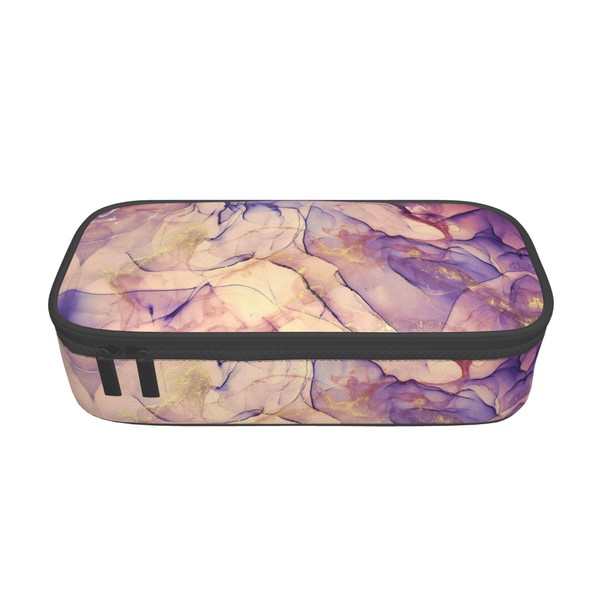 Yrebyou Marble Pencil Case Big Capacity Pencil Pouch Cute Pen