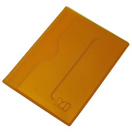 Practical ID Card Holder 4 Compartments MJ-Design Germany in Various Trendy Colours Made in EU, yellow