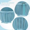 MEGHNA Woven Bike Basket Elegant Semicircle Large Basket for Unisex