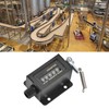 Mechanical Counter, 5 Digit Counting Bale Counter Reset Function Glass