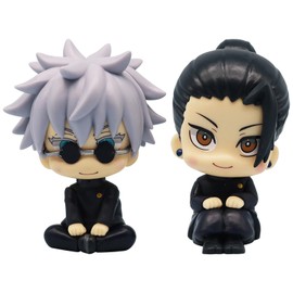 Elie&Eason Gojo Figure Statue, Geto Suguru Figurines, 2pcs Figure Statue, 3.94 Inch Figurin Model Toy, Anime Funko Pop, Cartoon Figurin Model Toy Collectible Ornaments Gift