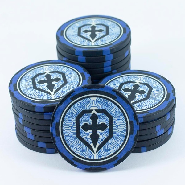 SciFi Poker Chip Set - 25 Science Fiction Themed Clay Chips - Great As Tokens Or Bennies in RPGs