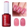 Jelly Gel Polish, Rose Pink Jelly Nail Gel Polish Translucent