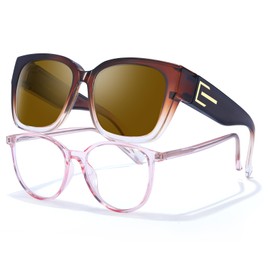 SIPHEW Over Glasses Sunglasses Womens Polarised Fit Over Sunglasses Ladies Sunglasses Over Glasses for Women UV400 Protection