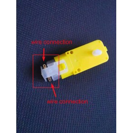 zalati DC Electric Gear Motor 4pcs TT DC 3V-6V Dual Shaft Gear for Four-wheel Drive Toy Car/Robotic Body/Aircraft Toys