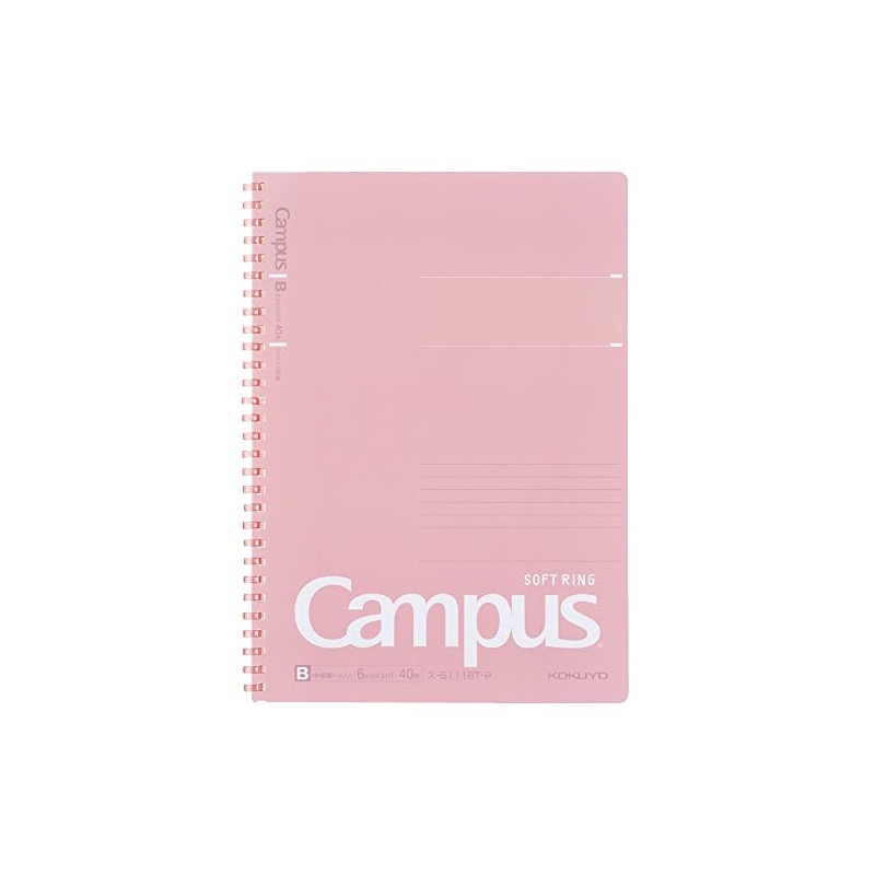 Kokuyo Campus Soft Ring Dots, 40 Pieces, B5 Peach, S111BT-P