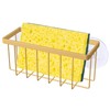 SHFKS Sponge Holder for Kitchen Sink,Gold Sponge Holder,Kitchen Sink Caddy