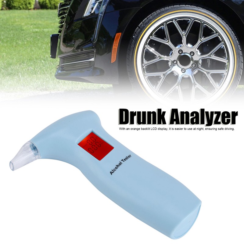 Breath Liquor Tester Driver Drunk Detector Wine Analyzer with LCD
