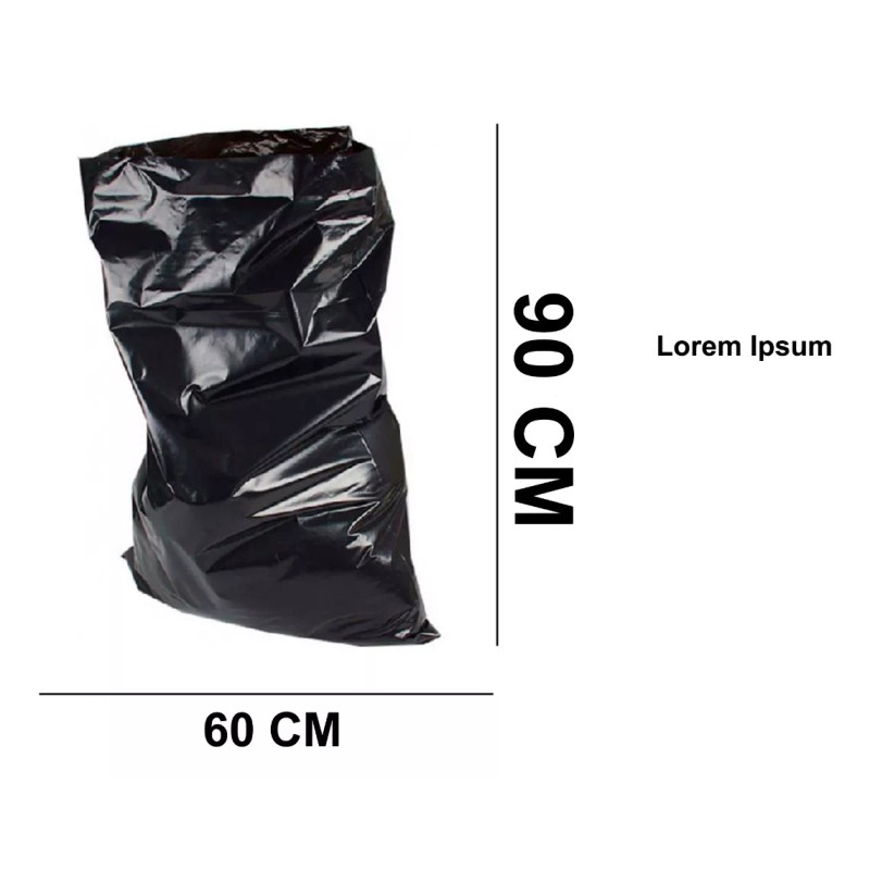 MDJ 5 Kilos De Bolsas Negras Para Basura Multiusos 90x120