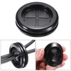 QUARKZMAN Rubber Sleeve Round Mounted on Both Sides, Diameter 40