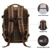 KAUKKO Thick Canvas Travel Backpack, Flight Approved Carry On Backpack
