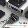Cubilux 4-Way XLR Stereo Audio Passive Splitter, 1 Female to