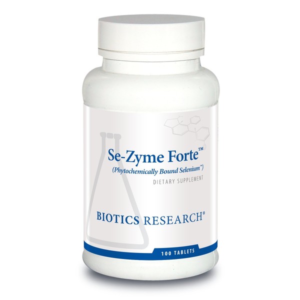 Biotics Research Se-Zyme Forte™– Whole Food Selenium Source, Thyroid Gland Function, DNA Production, Cognitive Health, Potent Antioxidant. 100 Tabs