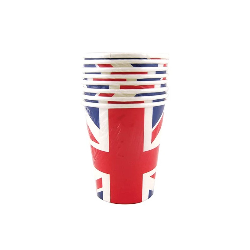 Paper Cup Union Jack 9oz Pack of 6