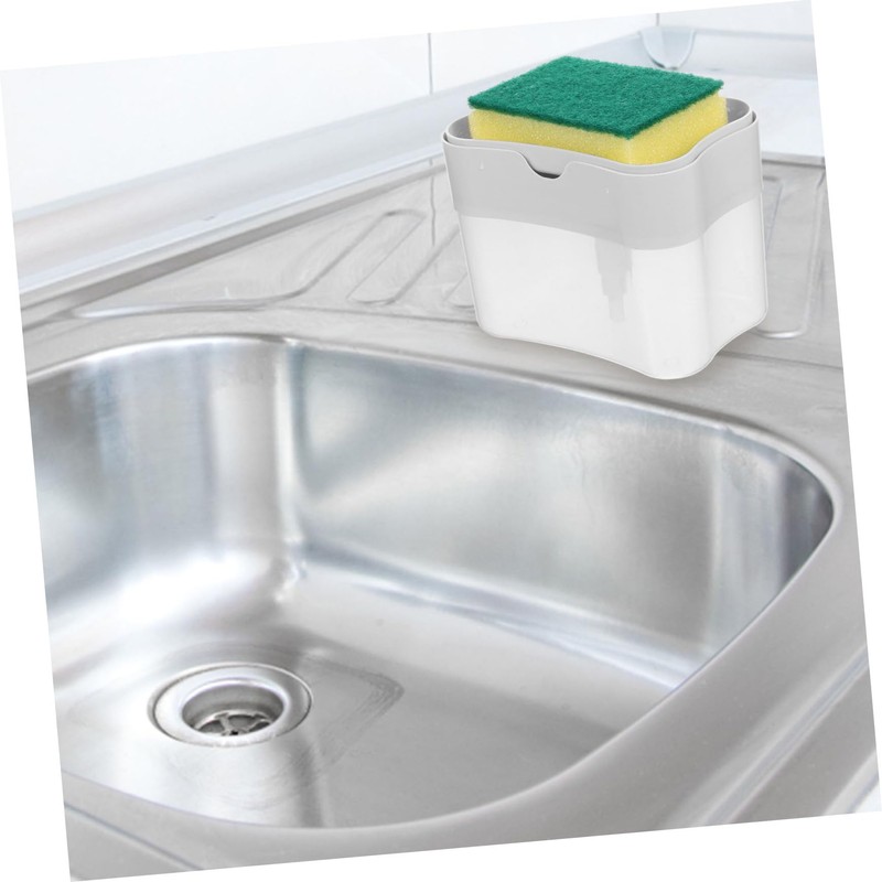 iplusmile 1Set Manual Press Soap Dispenser with Sponge Tray Versatile