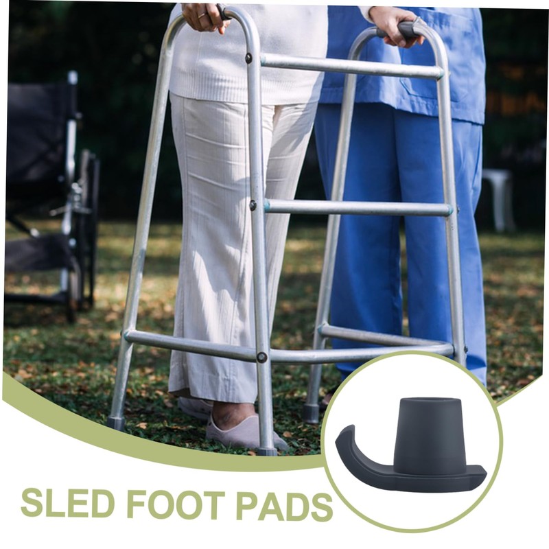 Outanaya 2 Pcs Heavy Duty Walker Ski Glides Foot Protection