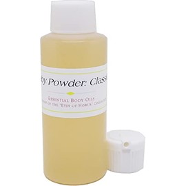 TCEShop Baby Powder: Classic Scented Body Oil Fragrance [Flip Cap - Light Gold - 2 oz.] - ID#31863