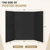 Chell 36" x 48" Trifold Poster Board, 2 Pack, Black