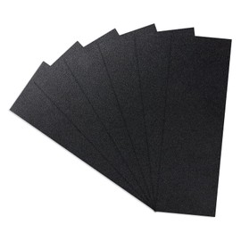 Kinlink Black ABS Plastic Sheet 12" x 36"x 0.06" Flexible Moldable Impact Strength and High Tensile 1/16" Thick (1.5mm) Abs Sheet Moldable Plastic DIY Materials for Home Decor and Handicrafts 6 Pack