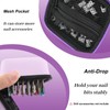 YINGJEE Nail Drill Bits Holder 80 Holes, Dustproof Nail Art