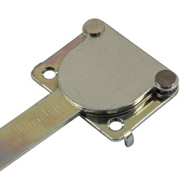 Gedotec Windyy Magnetic Window Lock for Tilting Windows and Balcony Doors, Galvanised Metal, Mould Protection & Ventilation Aid, 1 Set, Lock for Rotating Windows and Patios