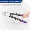 WORKPRO 18-Inch Foldable Bolt Cutter, Tri-Material Handle with Comfort Grip,