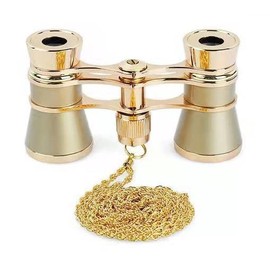 Binoculars for Concerts, Opera Glass, For Lives, Theaters, Vibration Resistant, Waterproof, Gift, Women's, Center Focus, Strap, Storage Bag Included, Metal Chain, Fireworks Festivals, Opera, Ballet, Theaters, Sports Events, Golf Games, Kimono Accessories. (White-2)