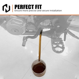 NICECNC Orange Oil Change Drain Tool Compatible with KTM 125 250 300 400 500 525 530 SX SX-F EXC EXC-F XC XCF XCW TPI Six Days 1998-2022 Husqvarna TE 125 150 250 300 449 FE 250 350 450,See Fitment