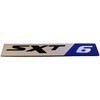 24Designs Compatible Sxt Sxt6 Black Blue Vinyl Stick on Emblem