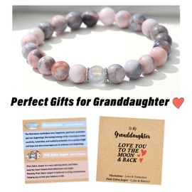 THEMEROL Granddaughter Birthday Card Gifts from Grandma Teenage Teen Girl Gifts Trendy Stuff Bracelets for Teen Girls 10 Year Old Girl Confirmation Gifts Christmas Stocking Stuffers Valentines Easter
